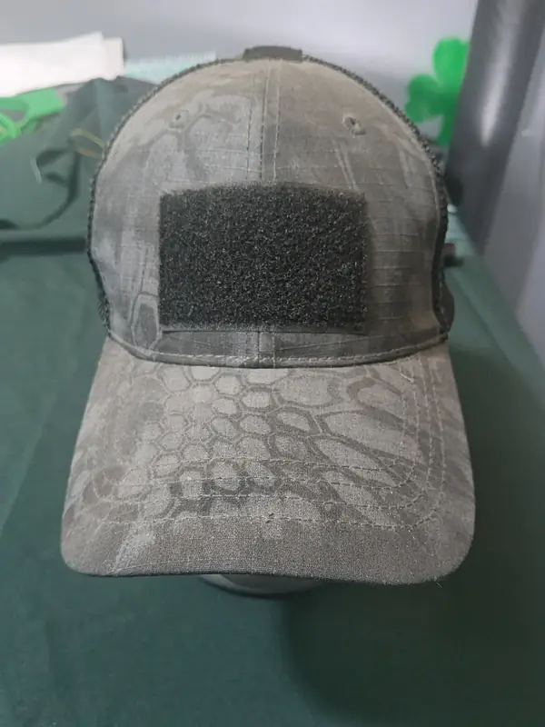 Gorra camuflaje kryptek con parche velcro