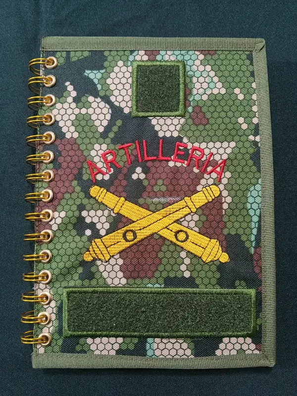 Libreta camuflada personalizada Artillería